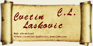 Cvetin Lasković vizit kartica